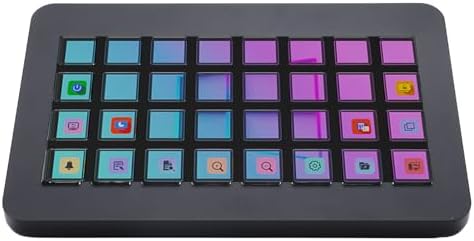 Stream Controller Deck, Macro Keypad with 32 Programmable Keys, Customizable Visual Touch Pad, for Content Creators, Streaming Gaming (Black) - Image 7