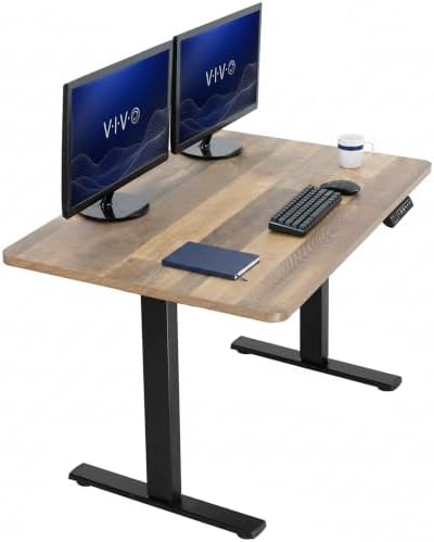 VIVO Reclaimed Wood 48 x 30 in Standing Desk, DESK-KIT-1B5P by VIVO