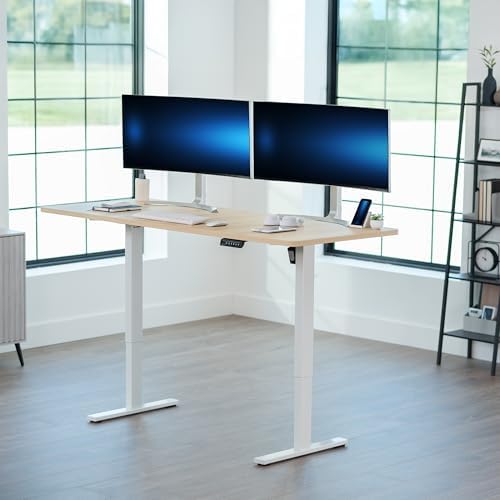 VIVO Light Wood 71 x 30 in Standing Desk, DESK-KIT-1W7C - Image 2