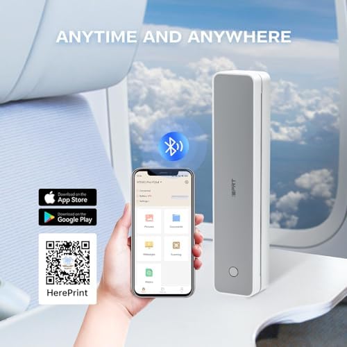 iDPRT Portable Thermal Printer Wireless for Travel, Inkless Small Printers - Image 3