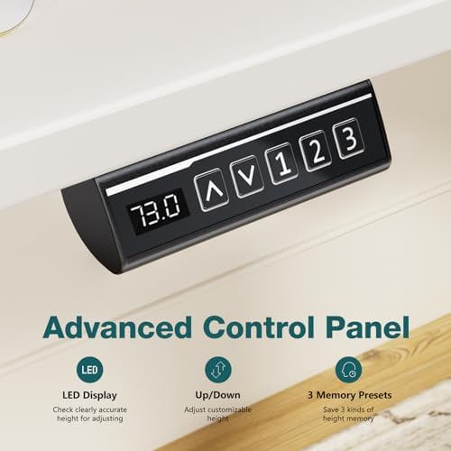 Sweetcrispy Electric Standing Desk, Computer Desk, 63x24 Inch - Image 5