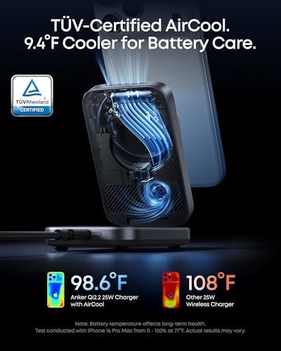 Anker Prime 25W Qi2.2-Certified Palm-Sized 3-in-1 Foldable MagSafe Charger - Image 3