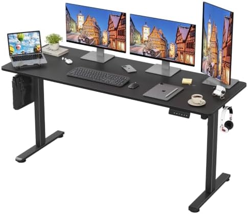 STARY Electric Standing Desk Adjustable Height Sit Stand Home Office Desk with Splice Board by STARYHavenLiving