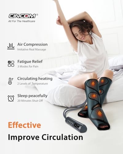 CINCOM Leg Massager with Heat and Air Compression FSA - HSA - Image 2