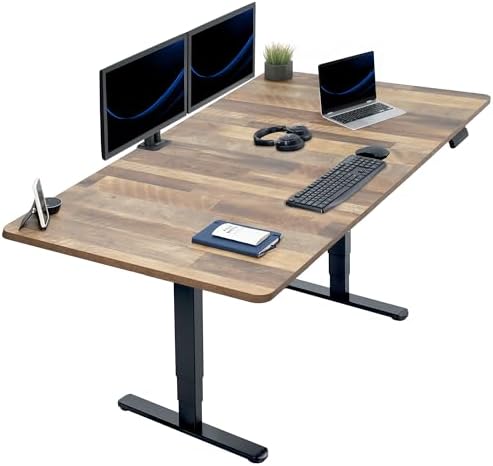 VIVO Reclaimed Wood 71 x 36 in Standing Desk, DESK-KIT-2B7P-36 by VIVO