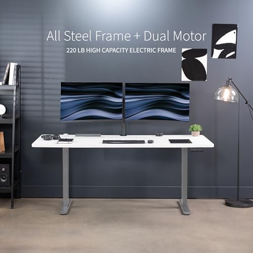 VIVO White 71 x 30 in Standing Desk, DESK-KIT-E2G7W - Image 6
