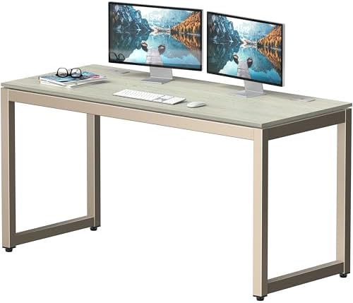 SHW 55-Inch Commercial-Grade Office Computer Desk, Maple by SHW