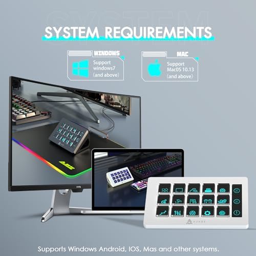MANBASNAKE AKP153 Studio Deck, Stream Controller, 15 Macro Keys (White) - Image 5