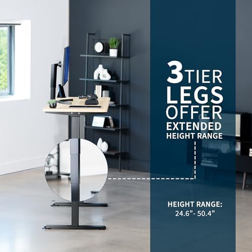 VIVO Light Wood 60 x 24 in Standing Desk, DESK-KIT-2B6C - Image 5