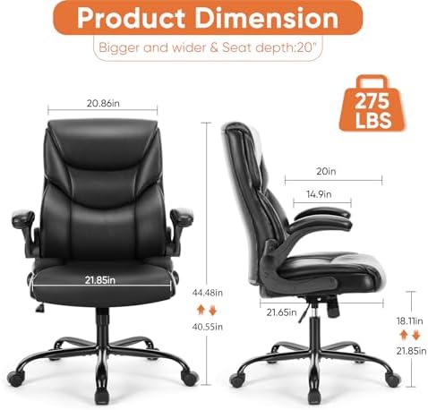 Sweetcrispy Heavy Duty Office Chair, Gaming Desk Chair 2 Pack - Image 3