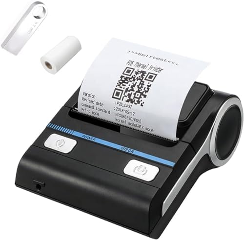 IS NOT compatible with iphone/ipad/MAC,80mm bluetooth portable thermal receipt printer,only compatible with android/Windows,3 inch Ticket wireless android bill invoice printer for small business by GZGYNADAST