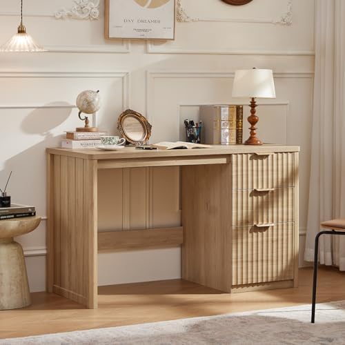 LEYAOYAO Office Desk 48" with 3 Drawers Storage File Cabinet by LEYAOYAO-Findtheshiningpointofyourideallife%EF%BC%81