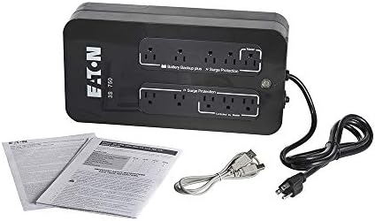 Eaton 3S750 UPS Battery Backup & Surge Protector, 750VA / 450W, 10 Outlets for Home or Office Devices (Not for Sale in CO, VT, or WA) - Image 3