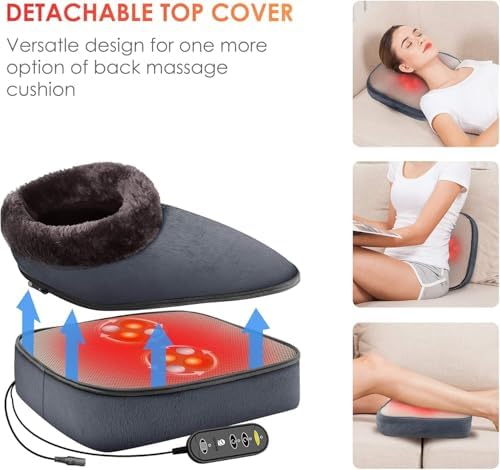 COMFIER Shiatsu Foot Massager with Heat- Kneading Back Massager with Heating Pad, Heated Foot Warmer, Electric Feet Massager Machine for Plantar Fasciitis,Neuropathy, Stress Relief - Image 2