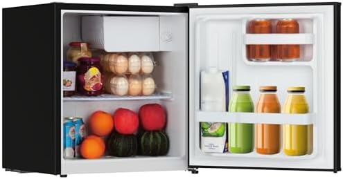 Frigidaire BLACK-ROSEGOLD Retro Mini Refrigerator-Energy Saving-Adjustable Thermostat Control-Side Mounted Bottle Opener-Ideal for Dorm, Office, RV, Garage, Apartment 1.6 Cubic Feet - Image 4