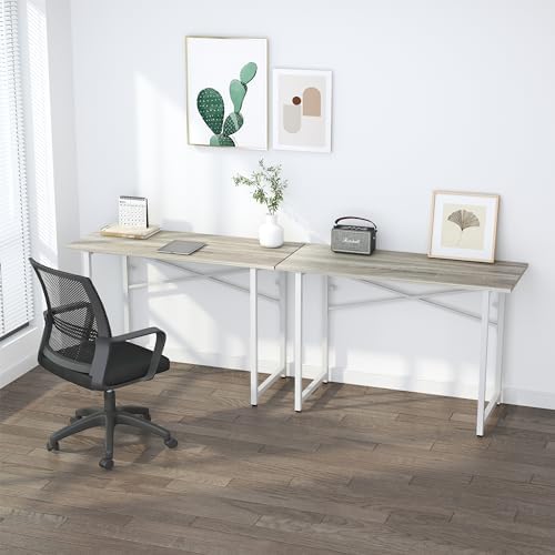 Lutown-Teen Folding Desk 47 inch No Assembly Required, Beige - Image 6