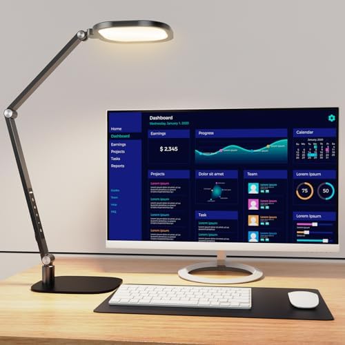 LitONES LED Desk Lamp for Home Office, Eye-Caring Diffused Desk Light by LitONES