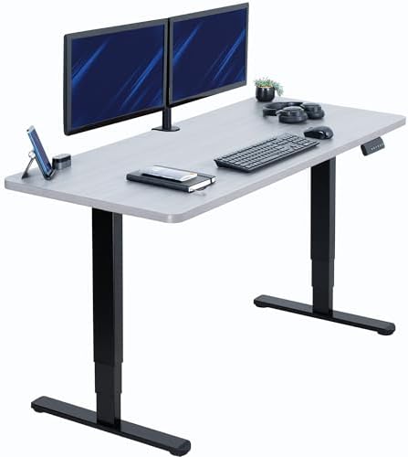 VIVO Dark Gray 60 x 24 in Standing Desk, DESK-KIT-2B6G by VIVO