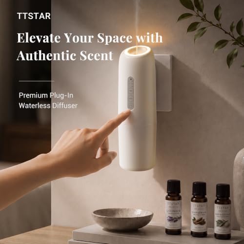TTSTAR Wall Plug-in Waterless Diffuser with App Control & 3 Essential Oils - Image 2