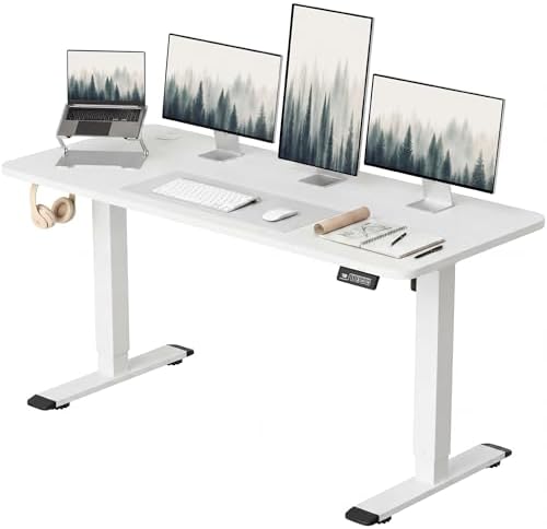 Furmax 55 Inches Electric Height Adjustable Standing Desk Home Office Desk by Furmax