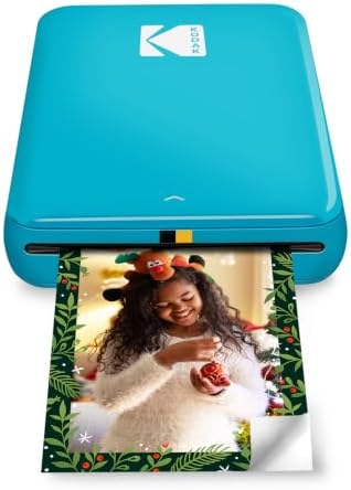 KODAK Step Instant Photo Printer, Zink 2x3” Color Sticky-Back Photos, Bluetooth Compatible with iOS & Android Devices, Editing App, Blue by Unknown