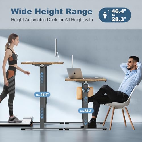 DUMOS 55 Inch Electric Standing Desk, Memory Adjustable Home Office Desk - Image 5