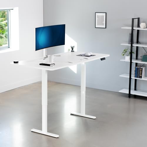 VIVO White 71 x 36 in Standing Desk, DESK-KIT-E2W7W-36 - Image 2