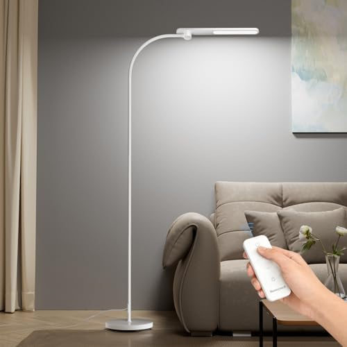 Honeywell LED Floor Lamp Dimmable Gooseneck Reading Living Room Bedroom 77" by HoneywellAirComfort
