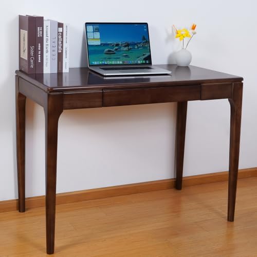 Solid Wood Desk,Study Home Office Desks,Computer Desk for Small Spaces by Unknown