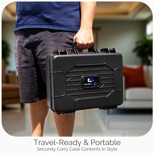 CASEMATIX Portable Printer Carry Case Compatible with HP Officejet 250 Wireless Mobile Printer, Ink Cartridges and Power Cable - Image 2