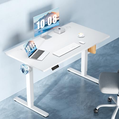 DUMOS 63 Inch Electric Standing Desk, Memory Adjustable Home Office Desk - Image 2