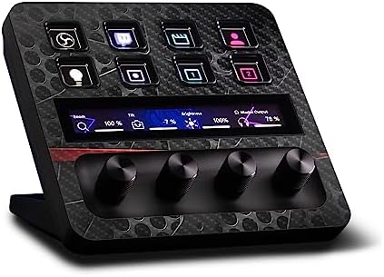 MightySkins Carbon Fiber Skin Compatible with Elgato Stream Deck + - Tech Web | Protective, Durable Textured Carbon Fiber Finish | Easy to Apply, Remove, and Change Styles | Made in The USA by MIGHTY+SKINS