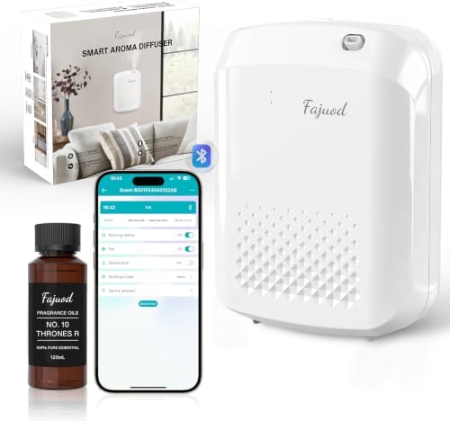 Waterless Essential Oil Diffuser, 3000 Sq.Ft, with 120ml Scent Oil by Fajuod