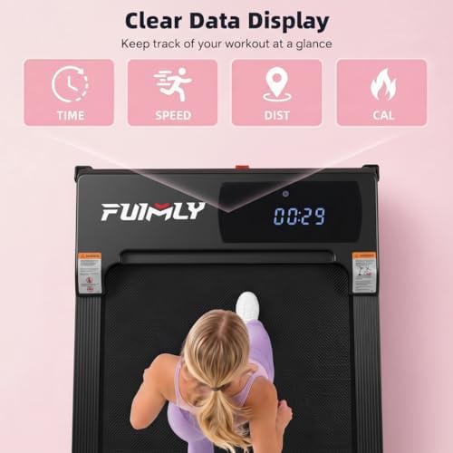 FUNMILY Walking Pad Treadmill Under Desk, 3.0HP Small Treadmill for Home/Office, 2026 Upgrade 3-in-1 Mini Treadmills with Remote Control, LED Display, 300 LBCapacity, No Assembly Required - Image 4