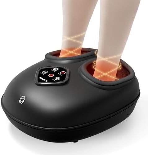 COMFIER Foot Massager with Heat & Compression, Deep Kneading & Rolling Massage for Tired Feet, Fits Up to Size 14, Adjustable Intensity, Spa-Like Relaxation Gift for Mom, Mothers Day by COMFIER