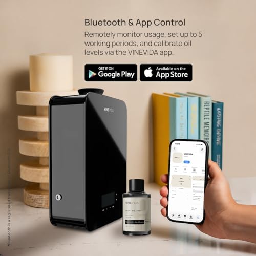 VINEVIDA Scent Diffuser Machine for Home Large Room | Waterless Essential Oil Diffuser | Cold Air Fragrance System | Hotel Scent - Image 2