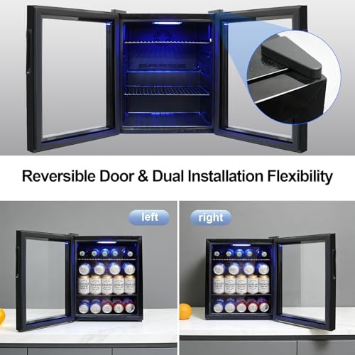 Mini Beverage Refrigerator Cooler -Small Beverage Fridge 1.4cu.ft - Image 5