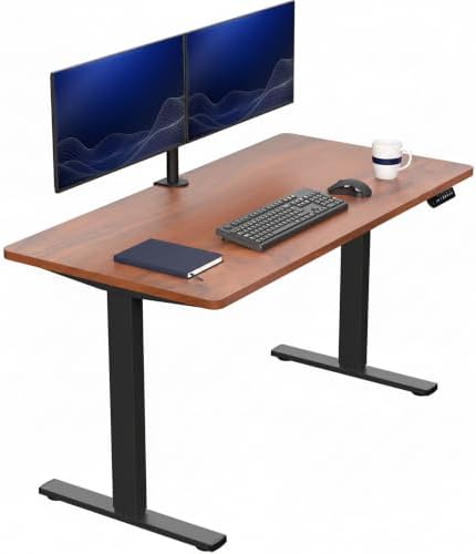VIVO Dark Walnut 55 x 28 in Standing Desk, DESK-KIT-1B55D by VIVO