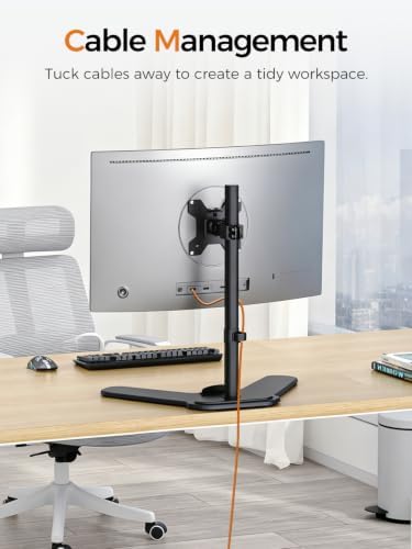 Suptek Single Monitor Mount, Adjustable Monitor Desk Mount for Fully Adjustable Stand 1 / Single Screen up to 32 inches (ML97401SEY) - Image 6