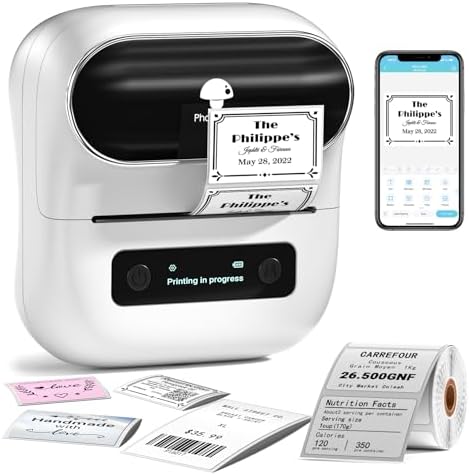 Phomemo M220 Label Maker, 3 Inch Bluetooth Thermal Label Printer by Phomemo