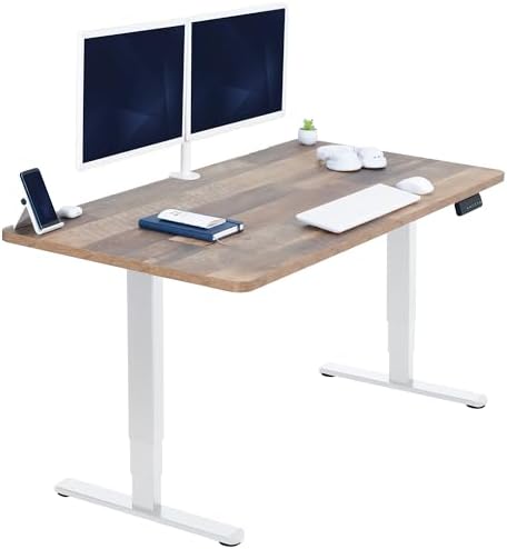 VIVO Reclaimed Wood 55 x 28 in Standing Desk, DESK-KIT-2W55P by VIVO