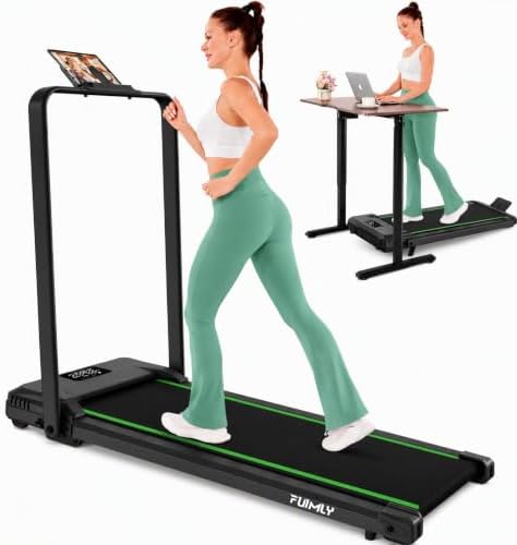 FUNMILY Upgrade Walking Pad Folding Treadmill with 12%/15% Incline & Handle Bar, 3.5HP Foldable Under Desk Compact Treadmills for Home/Office/Gym, 400+lb Capacity, Shock Absorption - Image 3