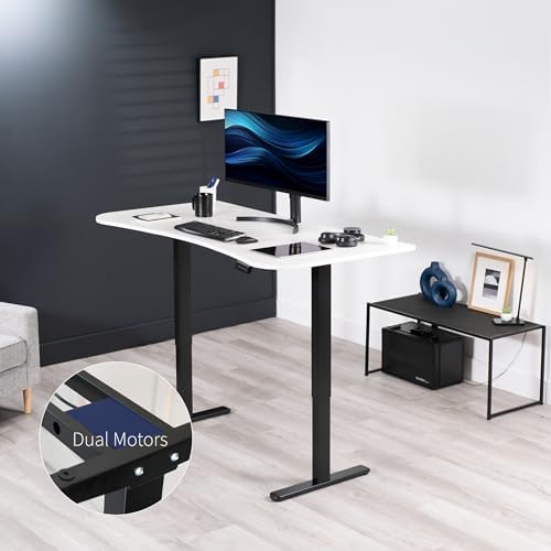 VIVO White 60 x 24 in Standing Desk, DESK-KIT-E2B1W - Image 2
