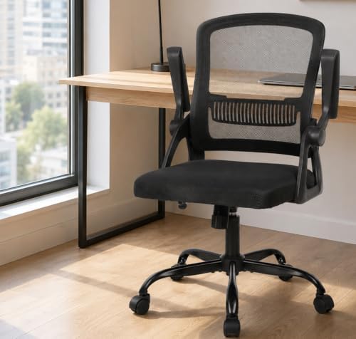 Ergonomic Office Chair, Flip-up Armrests Mesh Executive Computer Chair by Unknown