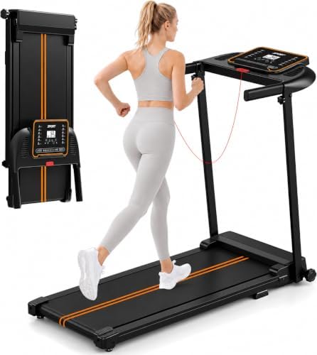 Treadmills for Home Walking Pad - Foldable Treadmill Under Desk with Handle Bar 0.6-6.2 MPH Portable Folding Pads Compact Running Machine Quiet Lightweight by Unknown