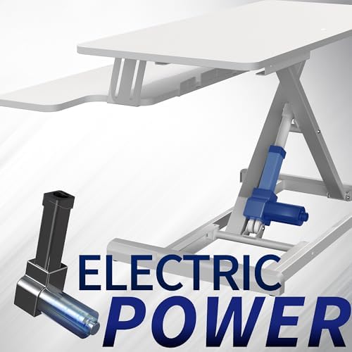 VIVO White 36 inch Electric Desk Converter, DESK-VE36W - Image 4