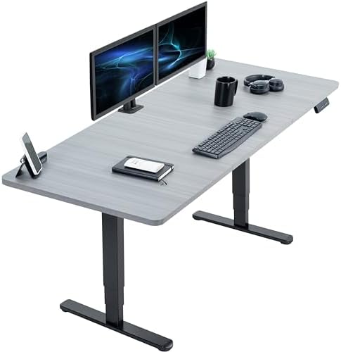 VIVO Dark Gray 71 x 30 in Standing Desk, DESK-KIT-2B7G by VIVO