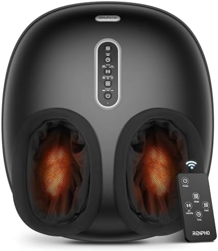 RENPHO Shiatsu Foot Massager with Heat & Remote, At-Home Foot Relaxation by RENPHO