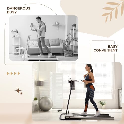 Weysat Walking Pad Desk, Adjustable Height Treadmill Desk, 31.5"-47.2" - Image 4