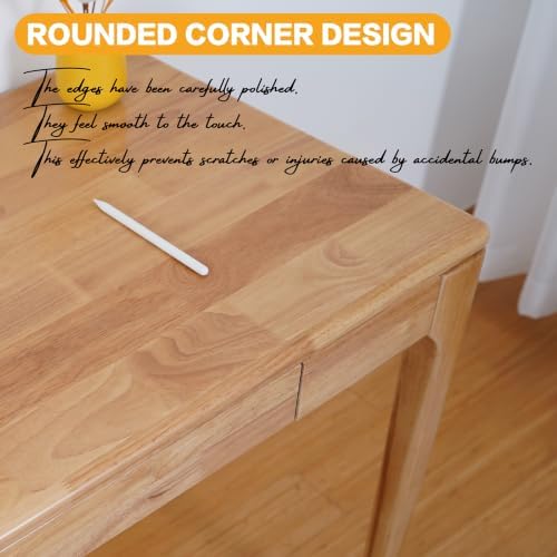 Solid Wood Desk,Study Home Office Desks,Computer Desk for Small Spaces - Image 7